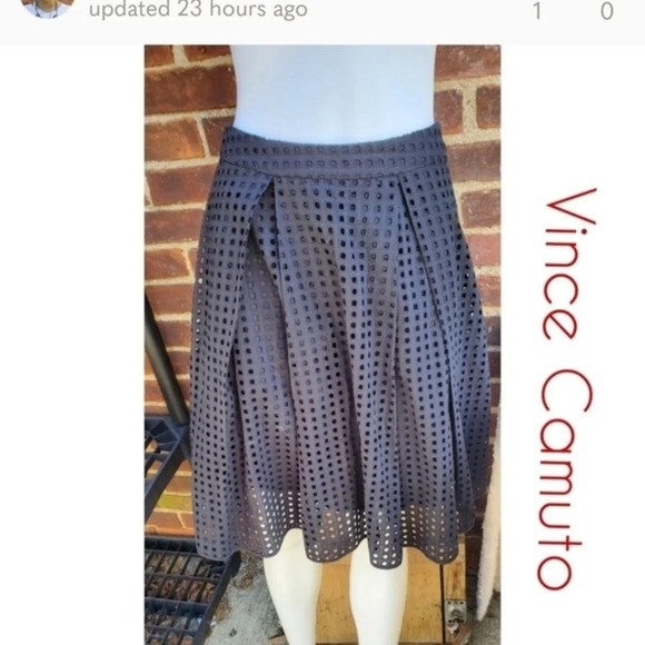 Vince Camuto lined eyelit skirt 6 - Picture 11 of 11